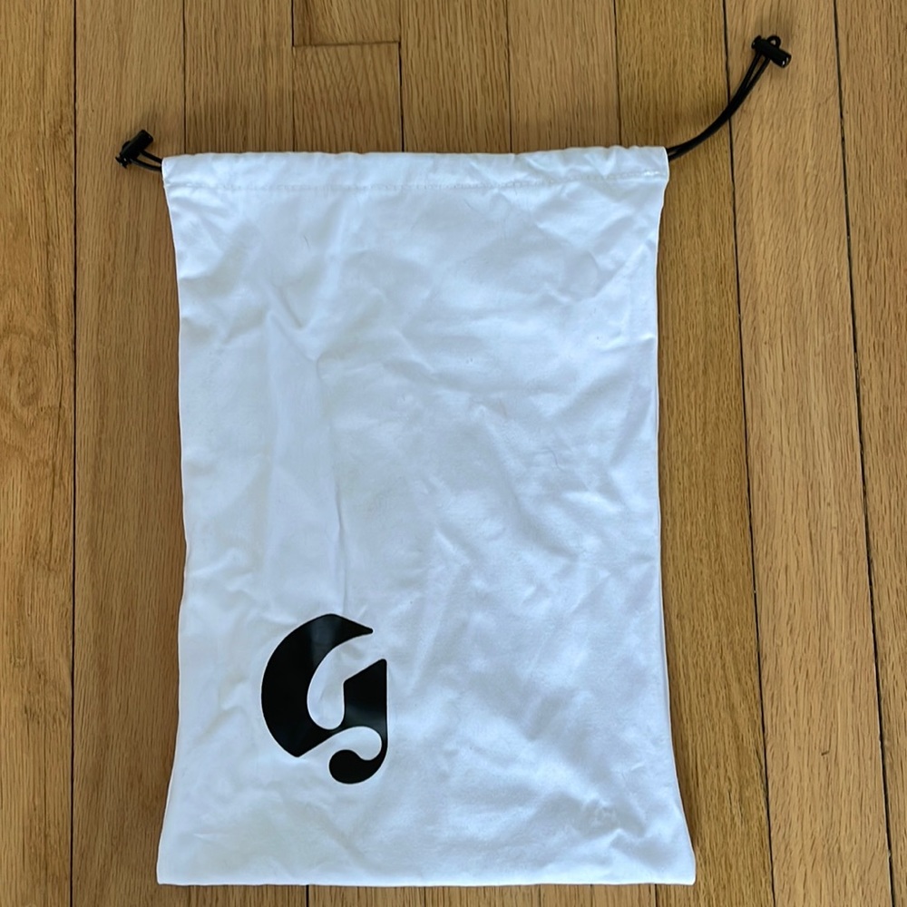 Glossier White Duster Bag